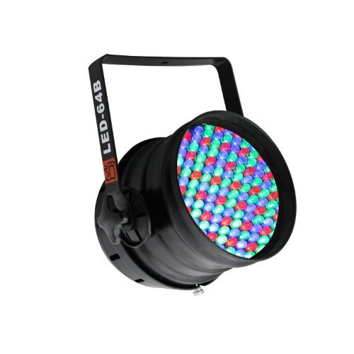  Mr. Dj LED-64 DMX 6-Channel DimmerStrobe Automatic Running LED PAR 64 Stage Lighting (Chrome)