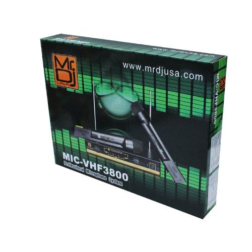  Mr. Dj MIC-VHF3800 Professional Wireless Microphone System