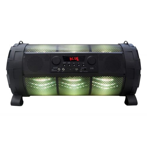  Mr. Dj EXA Tube Dual 8 Portable Speaker Buitl-in App Mobile, Bluetooth, FM Radio, USBMicro SD Card, Rechargeable Battery and LED Party Light, 4000 Watts p.m.p.o