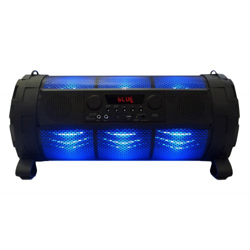  Mr. Dj EXA Tube Dual 8 Portable Speaker Buitl-in App Mobile, Bluetooth, FM Radio, USBMicro SD Card, Rechargeable Battery and LED Party Light, 4000 Watts p.m.p.o