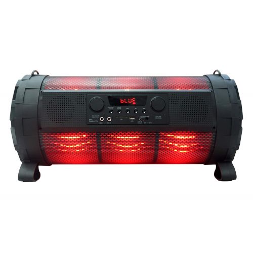  Mr. Dj EXA Tube Dual 8 Portable Speaker Buitl-in App Mobile, Bluetooth, FM Radio, USBMicro SD Card, Rechargeable Battery and LED Party Light, 4000 Watts p.m.p.o