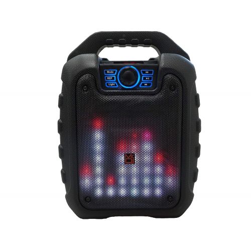  Mr. Dj Disco 5.25 Portable Speaker Buitl-in Bluetooth, FM Radio, USBMicro SD Card, Rechargeable Battery & LED Party Light, 500W P.M.P.O