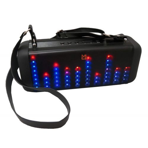  Mr. Dj Soul 4 Portable Speaker Buitl-in Bluetooth, FM Radio, USBMicro SD Card, Rechargeable Battery & LED Party Light, 400W P.M.P.O