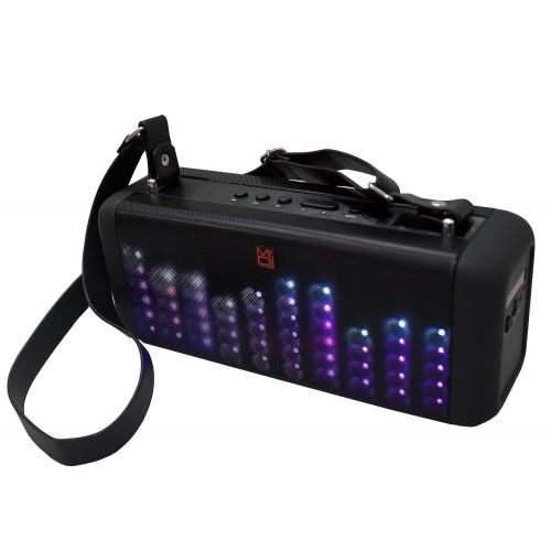  Mr. Dj Soul 4 Portable Speaker Buitl-in Bluetooth, FM Radio, USBMicro SD Card, Rechargeable Battery & LED Party Light, 400W P.M.P.O