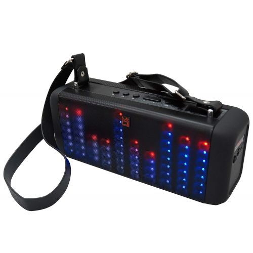  Mr. Dj Soul 4 Portable Speaker Buitl-in Bluetooth, FM Radio, USBMicro SD Card, Rechargeable Battery & LED Party Light, 400W P.M.P.O