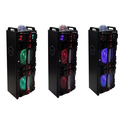  Mr. Dj MALIBU Dual 12 Portable Active Speaker with Rechargeable Battery 4500 Watts P.M.P.O