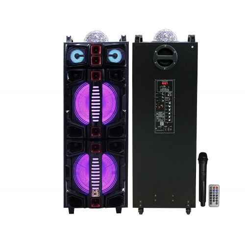  Mr. Dj MALIBU Dual 12 Portable Active Speaker with Rechargeable Battery 4500 Watts P.M.P.O