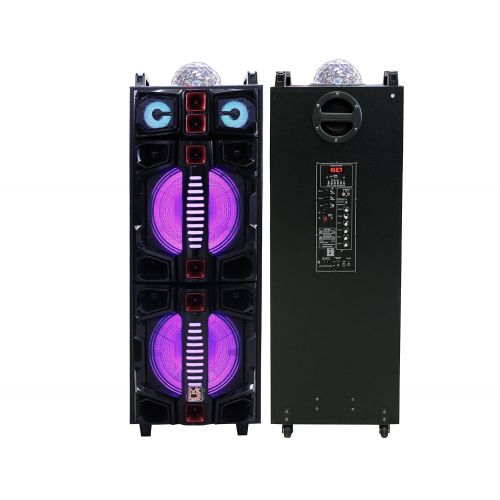  Mr. Dj MALIBU Dual 12 Portable Active Speaker with Rechargeable Battery 4500 Watts P.M.P.O