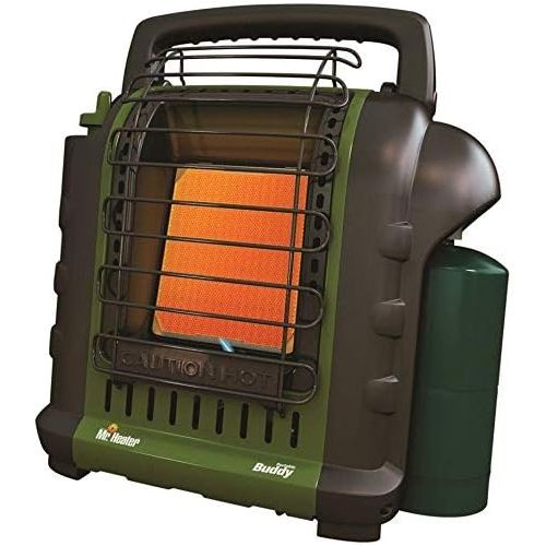  Mr. Heater F232010 MH9BX Buddy 4,000-9,000-BTU Indoor-Safe Portable Propane Radiant Heater (Green)