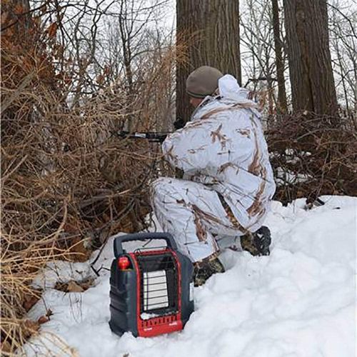  Mr. Heater MH-F232000 Portable Buddy 9,000 BTU Propane Gas Radiant Heater with Piezo Igniter for Outdoor Camping, Job Site, Hunting, and Tailgates, Red (2 Pack)