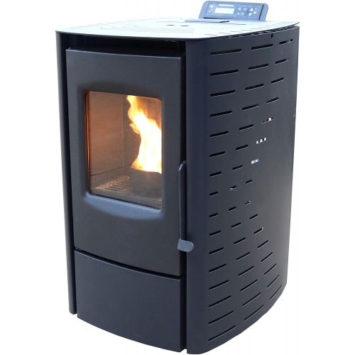  Mr. Heater Cleveland Iron Works PS20W CIW Mini Pellet Stove, WiFi Enabled, Black