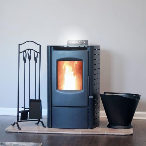  Mr. Heater Cleveland Iron Works PS20W CIW Mini Pellet Stove, WiFi Enabled, Black