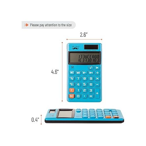  Mr. Pen- Standard Function Calculator, 12 Digits, Small Calculator, Solar Calculator, Pocket Calculator, Simple Calculator, Basic Office Calculators, Solar Handheld Calculator, Standard Calculator