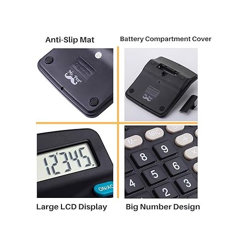  Mr. Pen- Calculator, Calculators Large Display, Standard Function Calculator, 12-Digit, Desktop Calculator, Large Calculator, Office Calculator, Calculator Large Display and Buttons