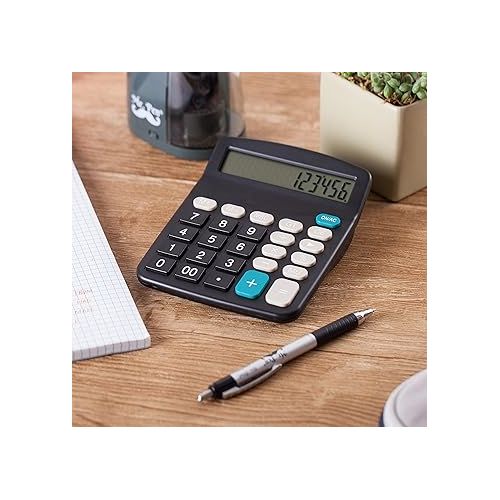  Mr. Pen- Calculator, Calculators Large Display, Standard Function Calculator, 12-Digit, Desktop Calculator, Large Calculator, Office Calculator, Calculator Large Display and Buttons