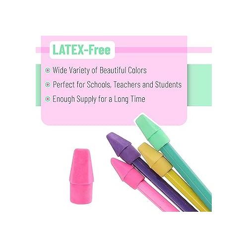  Mr. Pen Erasers for Pencils, 120 Pack, Pencil Top Erasers, Eraser Caps, Kids, Cap Tops, Topper Erasers. Ereaser