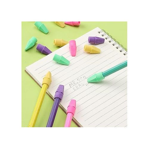  Mr. Pen Erasers for Pencils, 120 Pack, Pencil Top Erasers, Eraser Caps, Kids, Cap Tops, Topper Erasers. Ereaser