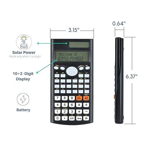  Mr. Pen- Scientific Calculator, Solar Power, 2 Line Calculator, Calculator for School, Fraction Calculator, Calculator Scientific, Statistics Calculators, College Calculators, High School Calculator