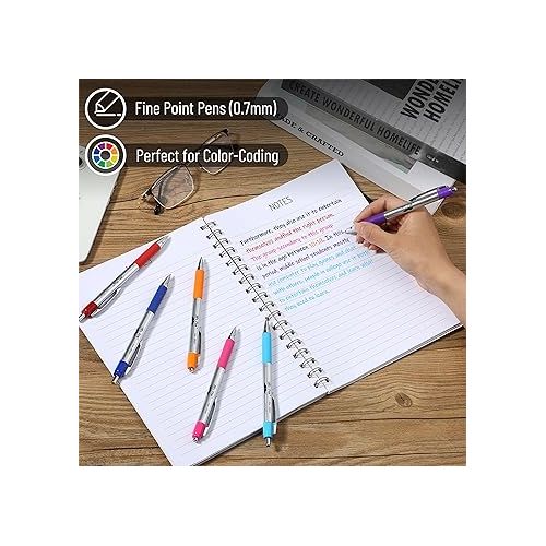  Mr. Pen- Bible Pens, 8 Pack, Assorted Color Pens, Bible Pens No Bleed Through, Bible Journaling Pens, No Bleed Pens, Bible Journaling Supplies, Non-Bleed Fine Point Pens, Colorful Bible Pen