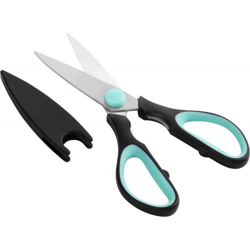  [아마존베스트]Mr. Pen Stainless Steel 8 Inches Kitchen Scissors with Black Cover