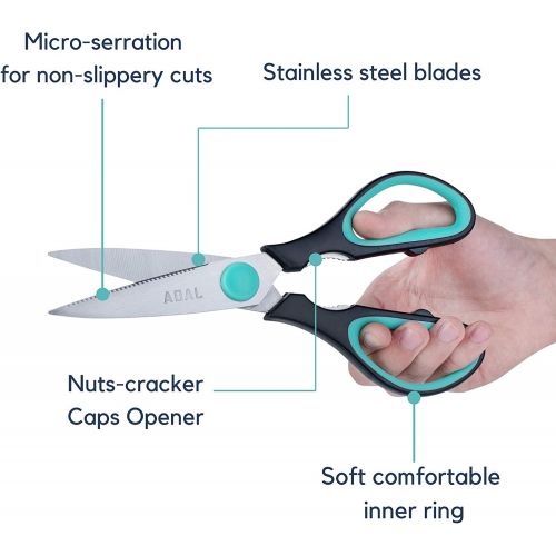  [아마존베스트]Mr. Pen Stainless Steel 8 Inches Kitchen Scissors with Black Cover
