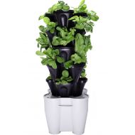 Mr. Stacky Smart Farm - Automatic Self Watering Garden - Grow Fresh Healthy Food Virtually Anywhere Year Round - Soil or Hydroponic Vertical Tower Gardening System (Standard Kit, B