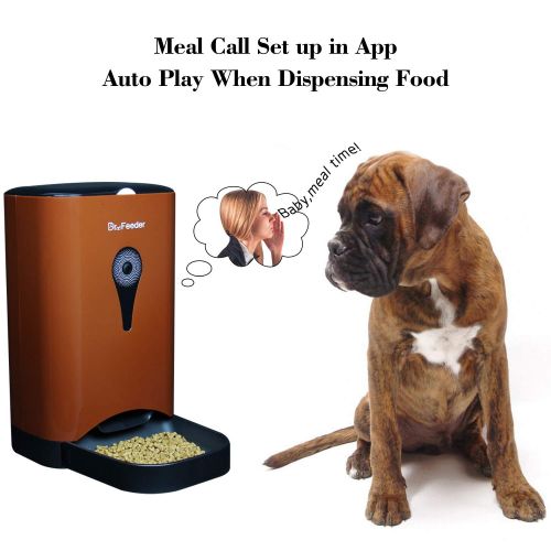  Mr.Feeder 4.5L Smart Feeder, Automatic Pet Feeder for Cats and Dogs, HD Camera for Video and Audio Communication, APP Controlled Food Dispenser Through Wi-Fi