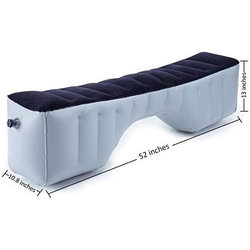  Mr.Ho Inflatable Car Travel Mattress Back Seat Gap Pad Air Bed Cushion Camping Air Couch (Blue)