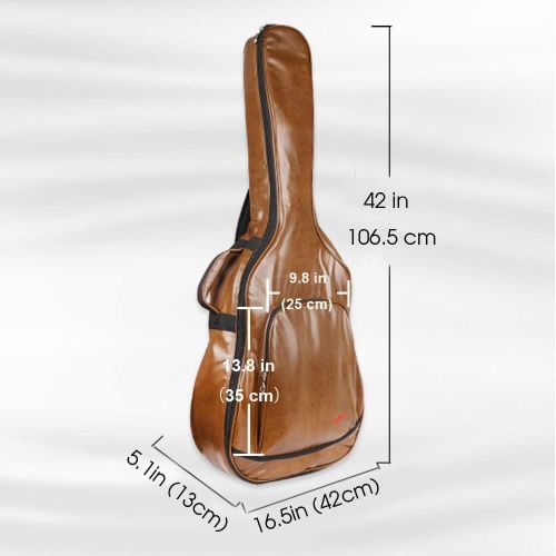  [아마존베스트]Mr.Power Guitar Gig Bag for 40 41 inch Full Size Acoustic Guitar Classical Guitar PU Leather Musicians Gear