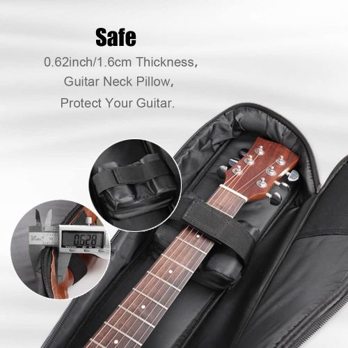  [아마존베스트]Mr.Power Guitar Gig Bag for 40 41 inch Full Size Acoustic Guitar Classical Guitar PU Leather Musicians Gear