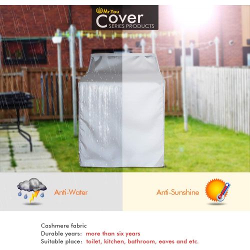  [아마존 핫딜]  [아마존핫딜]Mr.You Washer/Dryer Cover,Fit for Outdoor Top Load and Front Load Machine,Waterproof Dust-proof Moderately Sunscreen,Suitable for Most Washers and Dryers on Market(W29D28H40in,Enhanced Si