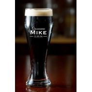 /Mrcwoodproducts Personalized Pilsner Glass Groomsman Gift Engraved Beer Mug