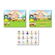 MsFriedasClassroom Snow White and the Seven Dwarves Play Set - African American - Dark Skin Kids - Number Practive - Educational Toy - Fairytales - Christmas