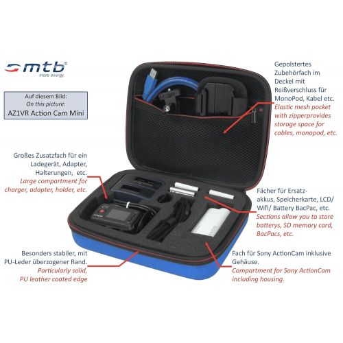  Mtb more energy mtb more energy Schutztasche XL fuer Sony FDR-X1000V, X3000R / HDR-AZ1, AS300(R), AS200V, AS100V, AS50 ... - Schwarz - Koffer Case Stecksystem Modular