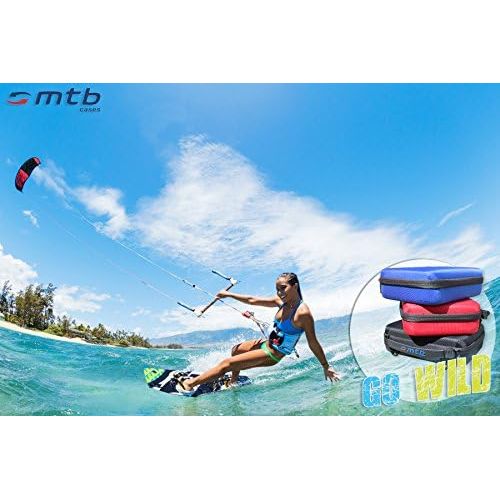  [아마존베스트]MTB More Energy Protective Case/TomTom One XL for Garmin Virb Elite, X, XE, Contour Roam 3/Ghost Bandit etc.BlackCase Modular Stacking System, blue