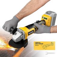 Cordless Angle Grinder for Dewalt 20v Battery, 8500RPM 3 Variable Speeds Brushless Angle Grinder Tool With 5/8''-11 Spindle for 4-1/2'' Wheels for Cutting, Grinding, Polishing & Rust Removal