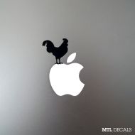 Mtldecals Rooster Macbook Decal / Macbook Pro Sticker