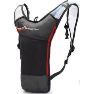 [아마존베스트]Mubasel Gear Hydration Backpack Pack with 2L BPA Free Bladder - Lightweight Pack Keeps Liquid Cool Up to 4 Hours - Great Storage Compartments - Outdoor Sports Gear for Running Hiking Cycling Sk