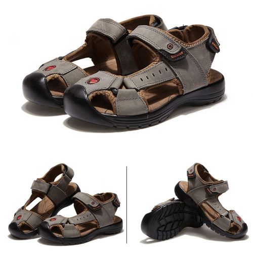  Mubeuo Leather Little Big Kid Athletic Sandals for Boys