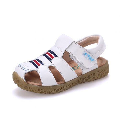  Mubeuo Closed Toe Leather Little Kid Toddler Sandals for Boys