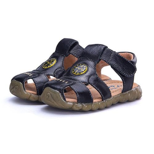  Mubeuo Closed Toe Leather Boys Toddler Little Kids Sandals