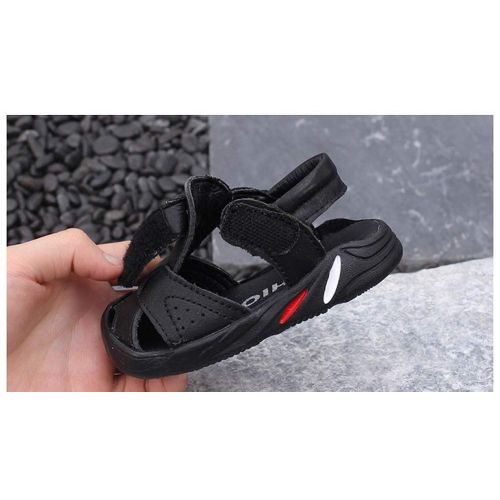  Mubeuo Anti-Skid Rubber Sole Leather Closed Toe Boys Toddler Sandals