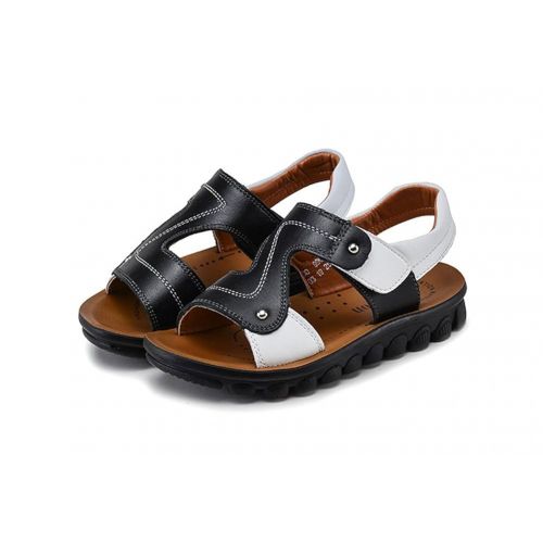  Mubeuo Anti-Skid Leather Walking Beach Kids Sandals for Boys