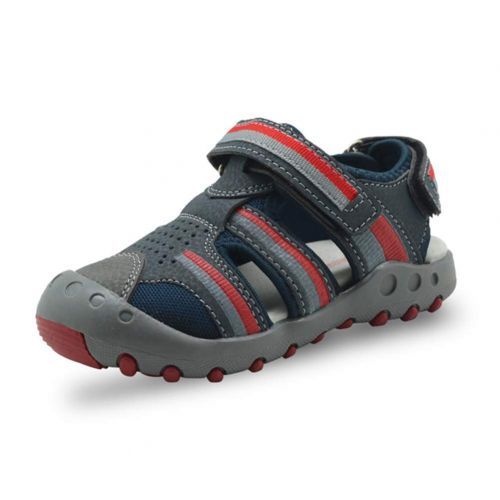  Mubeuo Leather Closed Toe Skidproof Athletic Sandals for Boys Sandles