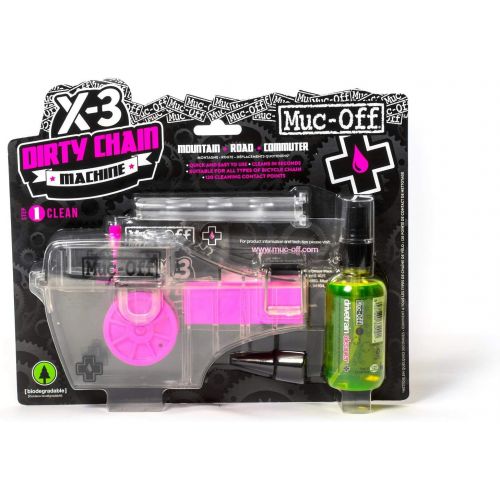  [아마존베스트]Muc Off 277 Yellow X3 Chain Cleaning Kit, 2.54 Fluid_Ounces