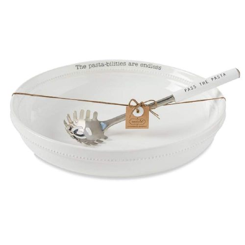  Mud Pie Pasta-Bilities Bowl Set of 2