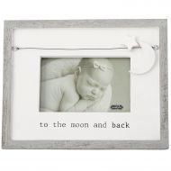 Mud Pieto The Moon and Back Nursery Picture Frame, 4 x 6, White/Gray