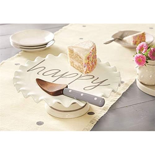  Mud Pie Happy Cake Pedestal Set of 2