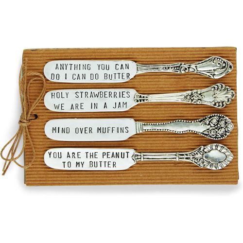  Mud Pie Circa Spreader Set, Silver