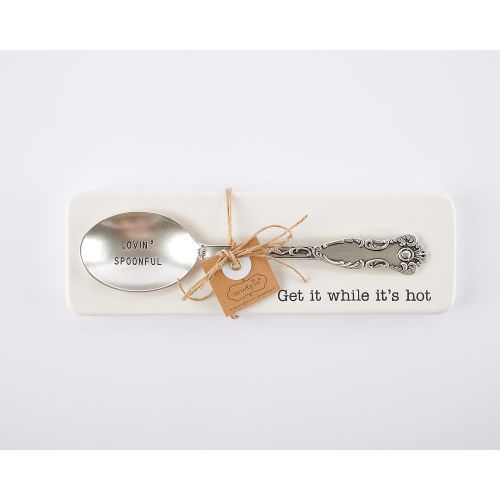  Mud Pie Ceramic Hot Spoon Rest Set of 2